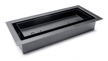 3” X 10” FRAMED VENT BLACK