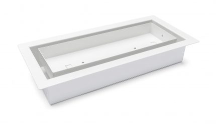 3” X 10” FRAMED VENT WHITE