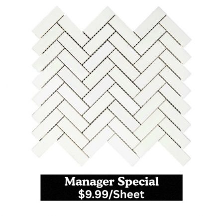 DOLOMITE MARBLE HERRINGBONE