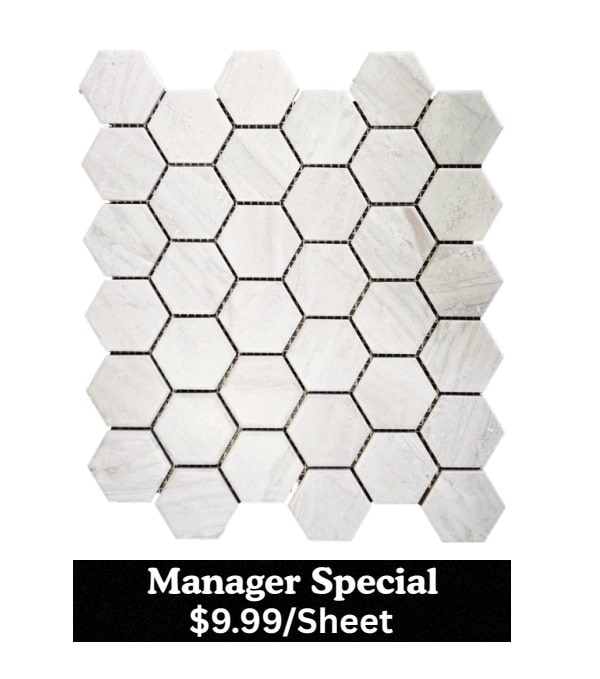 Light-Grey-Hexagon-2x2 LIGHT GREY HEXAGON 2” X 2” - Image 1